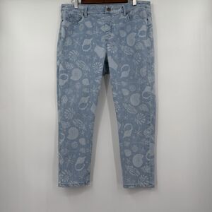 Soft Surroundings Captiva Jeggings Large Petite Seashell Starfish Coastal Jeans